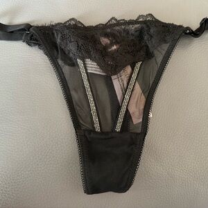 Victoria’s Secret Very Sexy Lace Shine Strap High-Leg Thong Panty